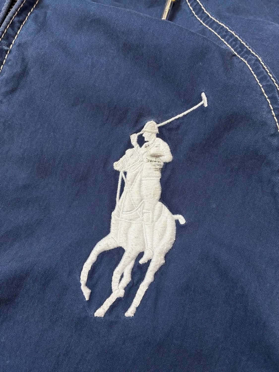 폴로 랄프로렌 90s 빅포니 블루 스티치 후드 자켓 PN5418 상품이미지3