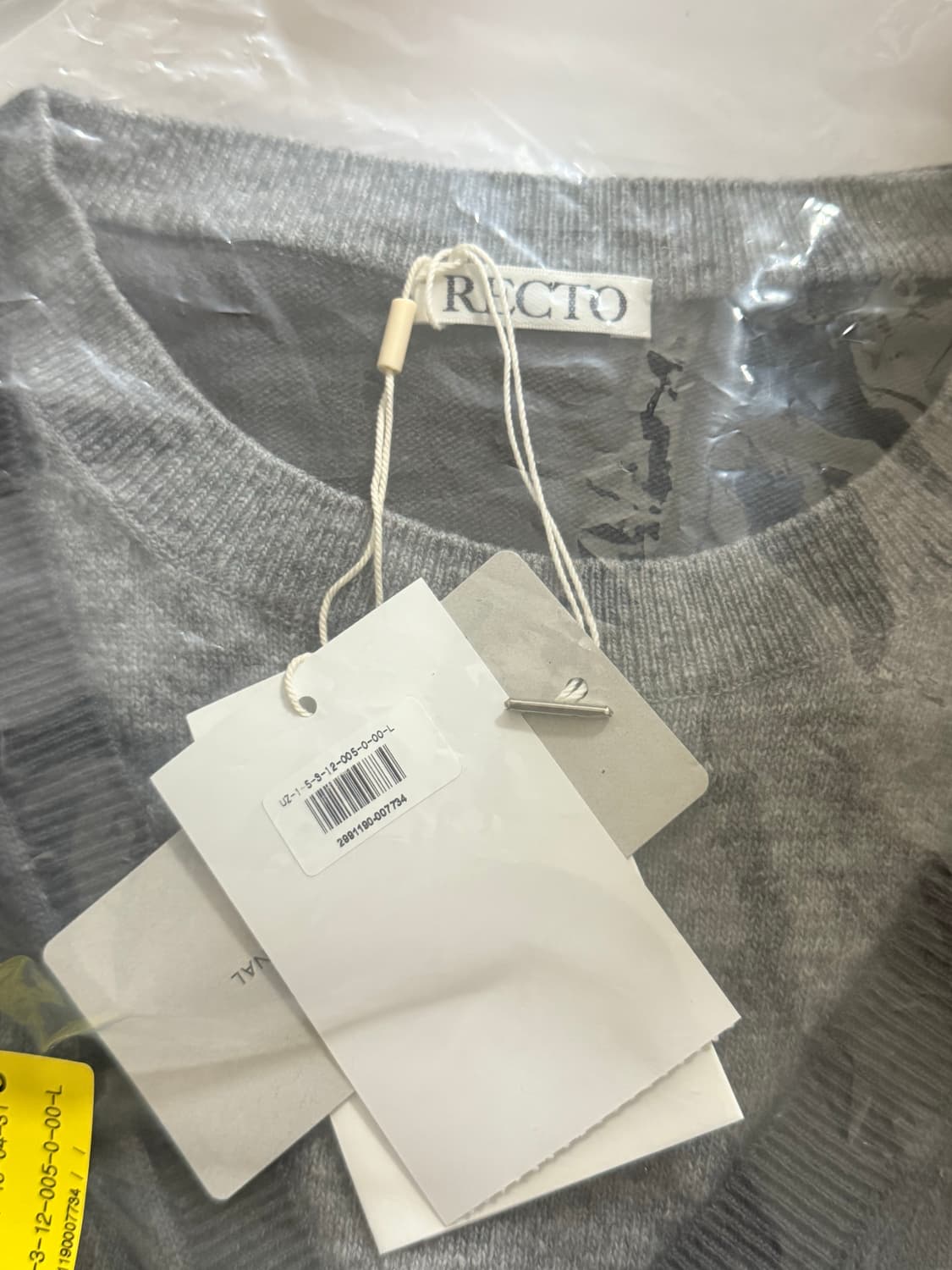 렉토 남성 콘크라스트 레이어드 브이넥 니트탑 상품이미지8