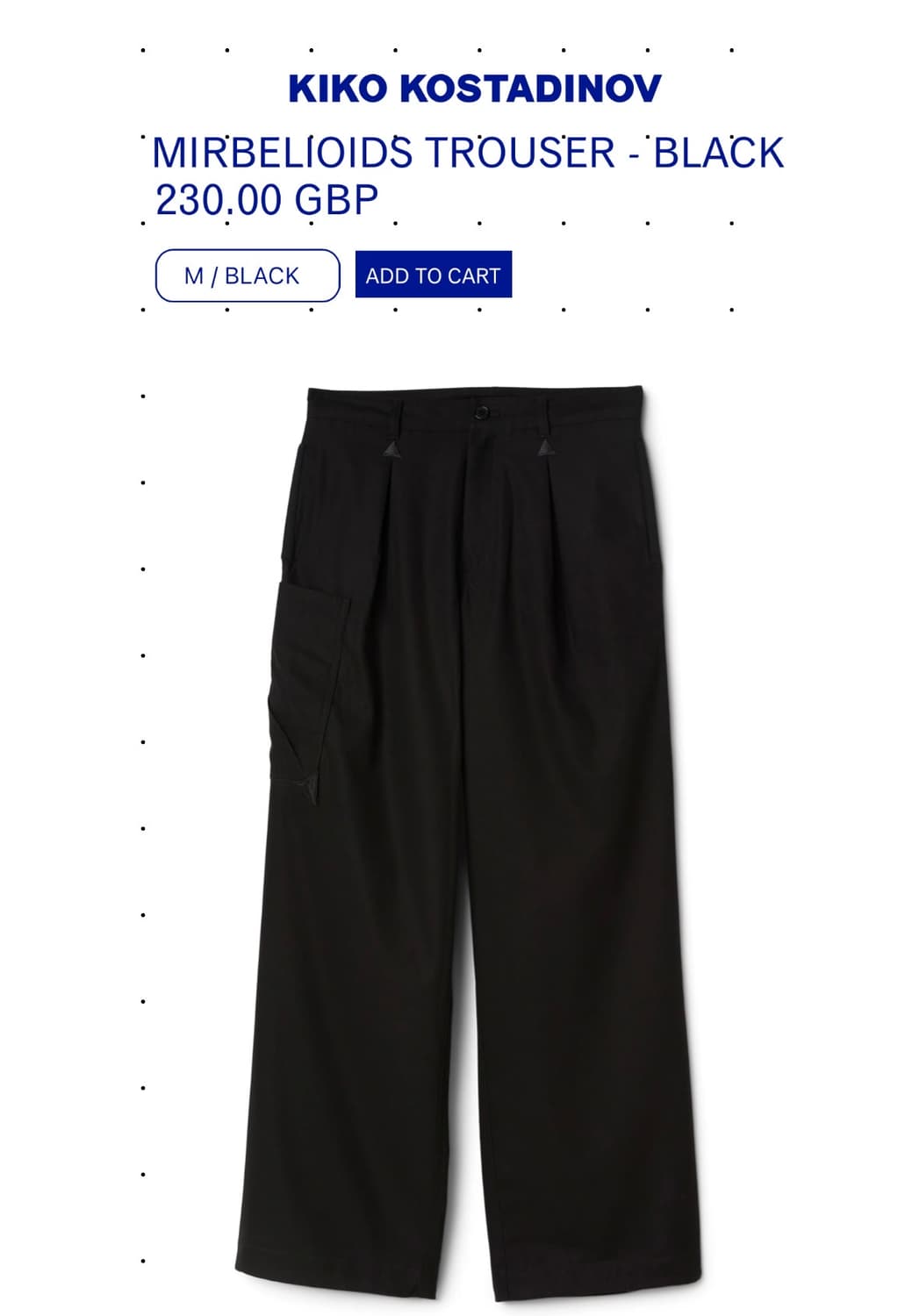 (M) 키코코스타디노브 X 아식스 Mirbelioids 트라우져 상품이미지4