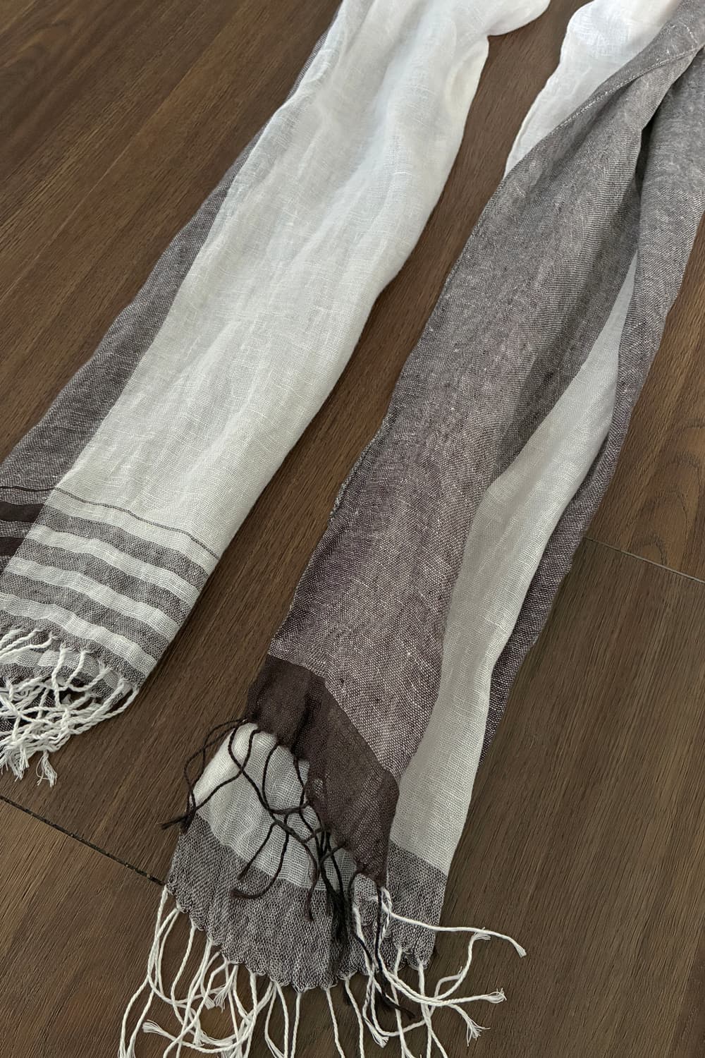 Brown Two-tone Scarf 상품이미지2