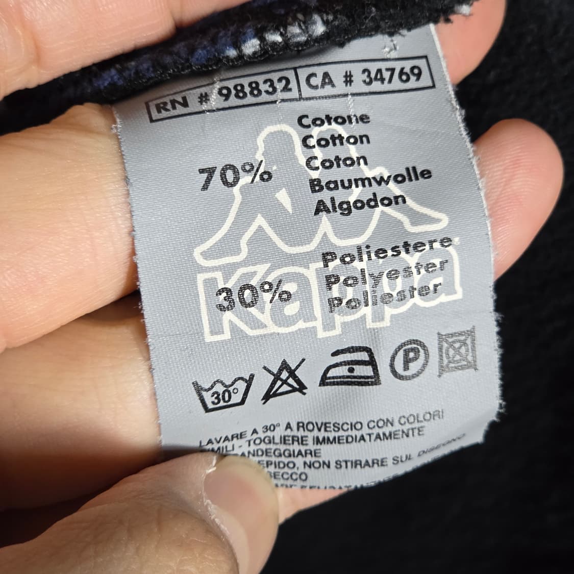 90S 올드스쿨 카파 배색 반집업 스웻셔츠 상품이미지10