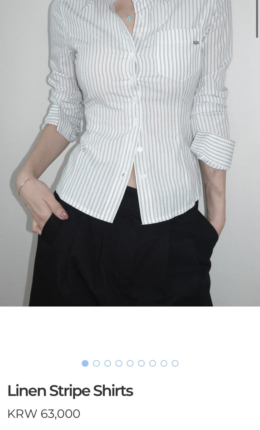 페일제이드 Linen Stripe Shirts 상품이미지2