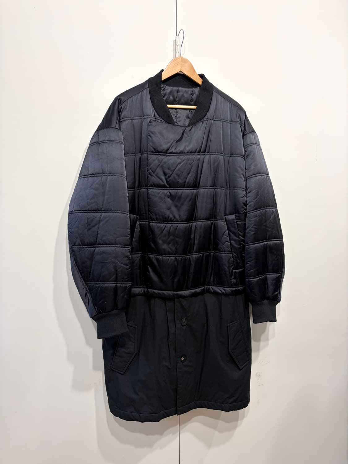 D.GNAK 디그낙 레이어드 퀼팅 롱 코트 자켓 상품이미지2