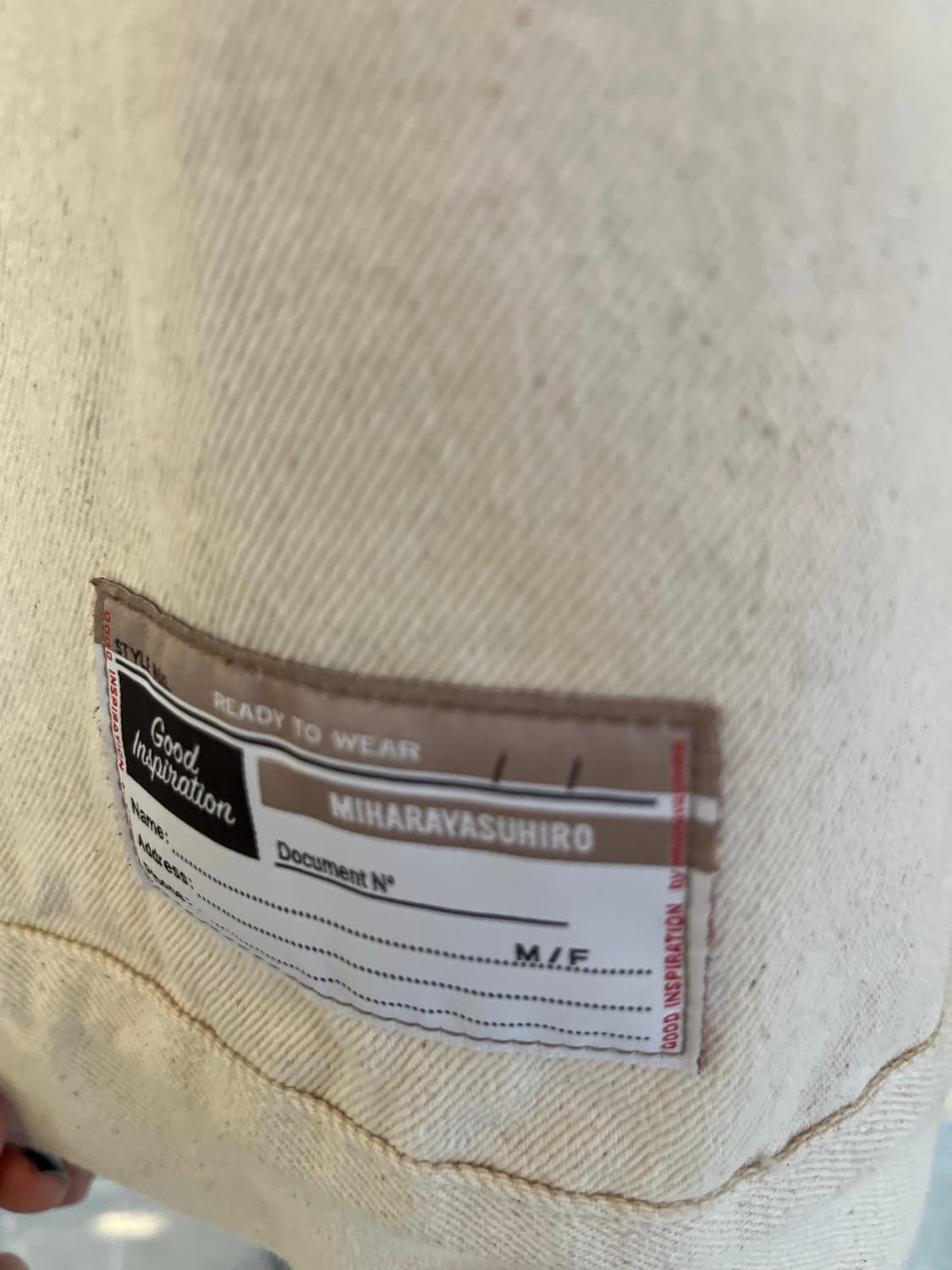 Mihara yasuhiro X gu ivory 상품이미지6