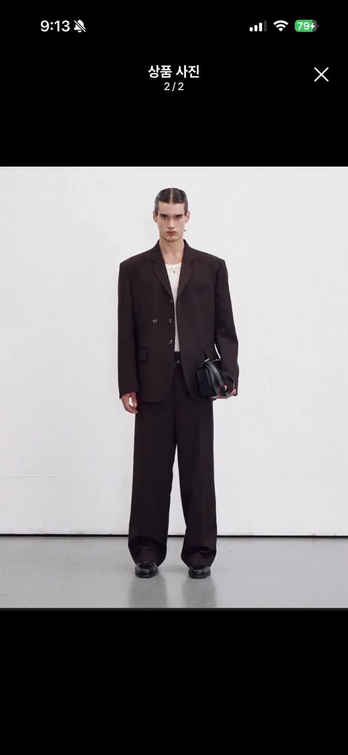 23fw 렉토 버진울 빈티지 스프라이트 브라운 자켓 S 사이즈 팝니다. 상품이미지1