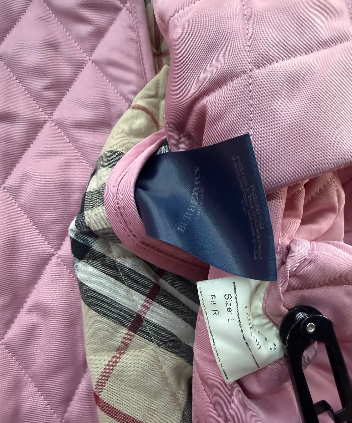 L/ 버버리 노바체크 퀄팅 패딩자켓 상품이미지8