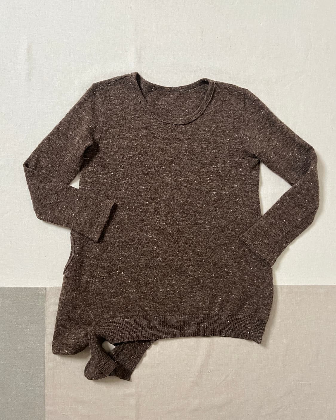 요지야마모토 네프 울 비대칭 니트 yohji yamamoto 보카시 상품이미지1