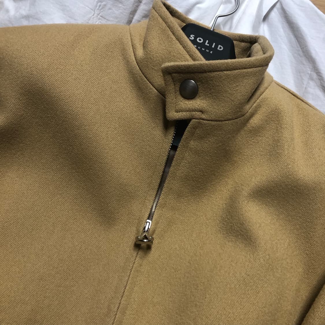 솔리드옴므 22FW 울 크롭자켓 베이지 50 상품이미지2