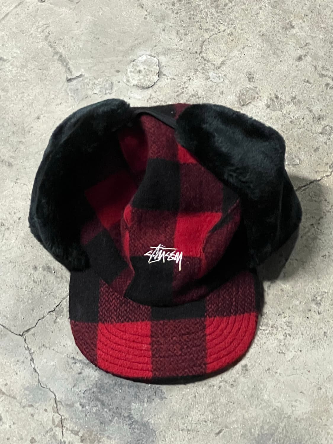 90‘s Stussy 귀도리 헌팅캡 상품이미지3
