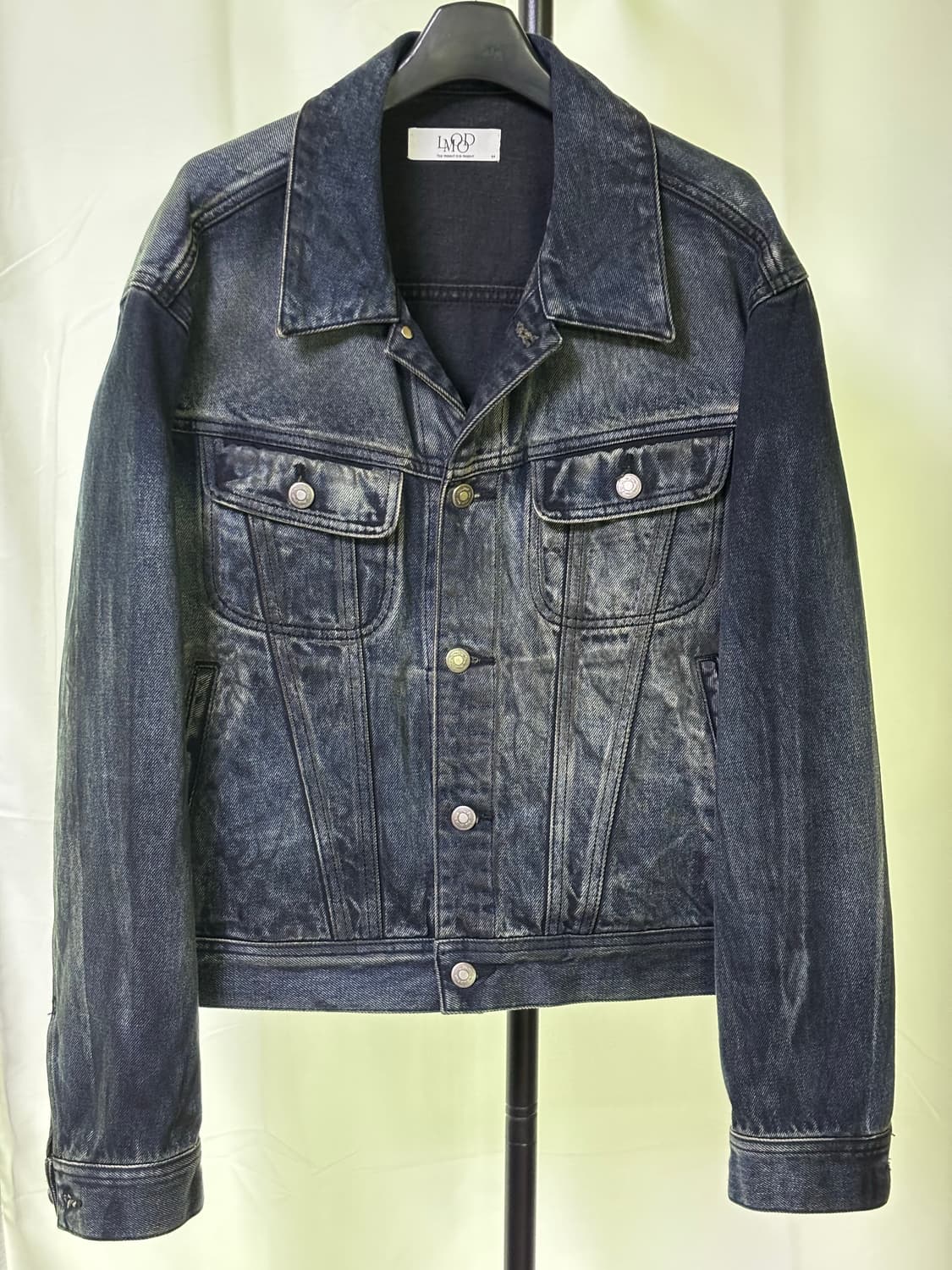 엘무드 버번 데님 트러커 자켓 미드나잇블루 상품이미지1