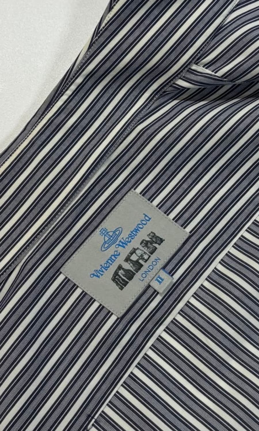 Free) 비비안웨스트우드 90s 프릴 스트라이프셔츠 상품이미지3