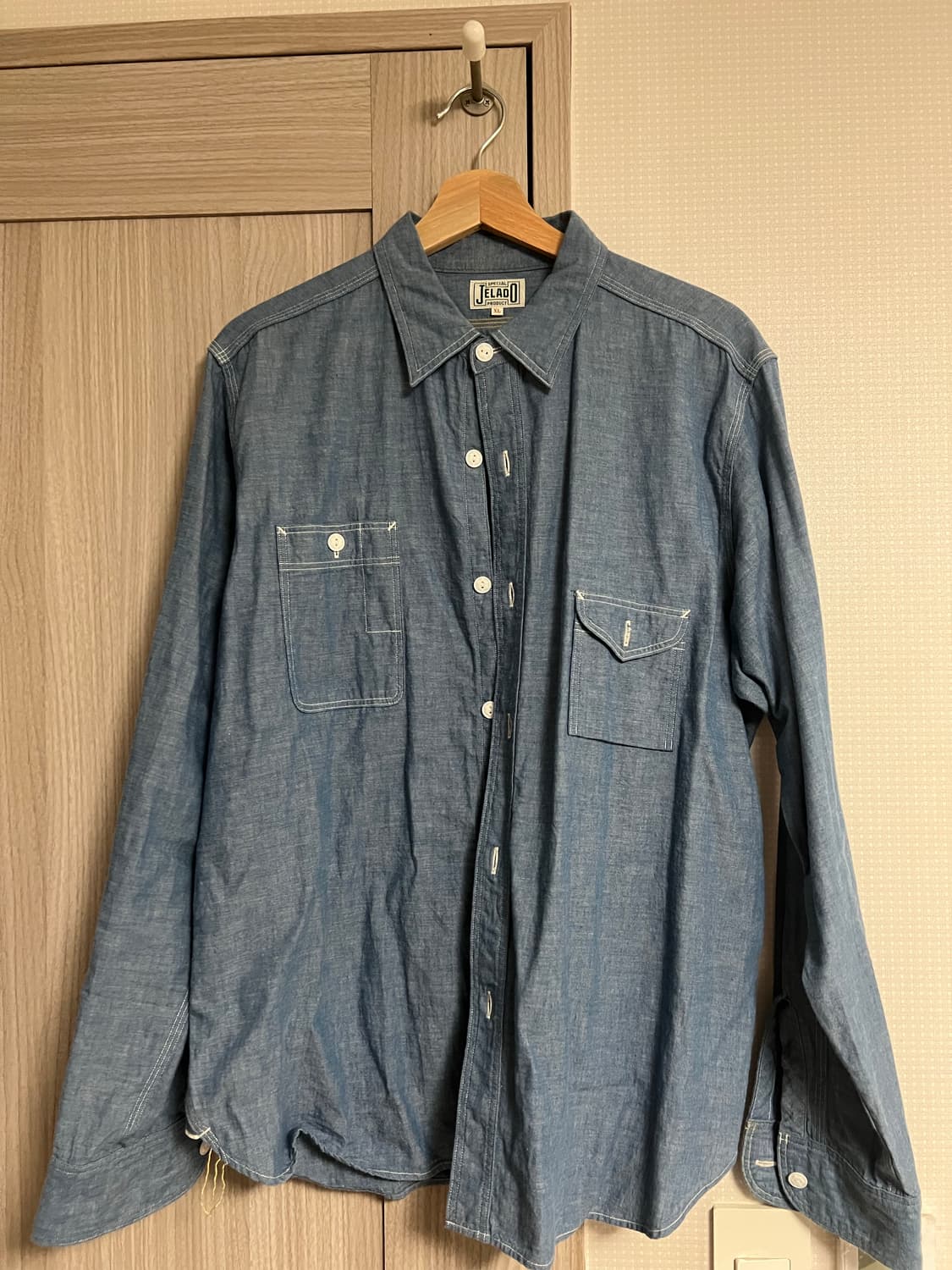 제라도 스모커 샴브레이 셔츠 상품이미지1