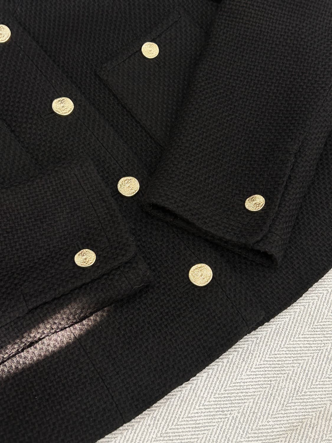 오떼뜨 octettee 블랙 크롭 트위드 자켓 S 상품이미지8