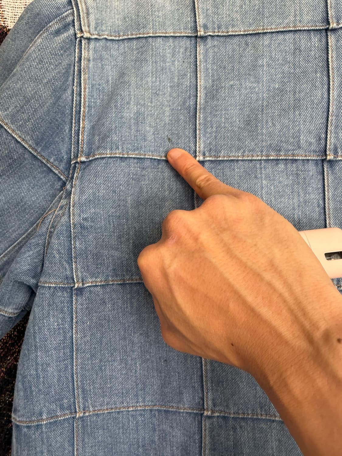 빈티지 Sears 격자 무늬 웨스턴 데님 셔츠 자켓 상품이미지6