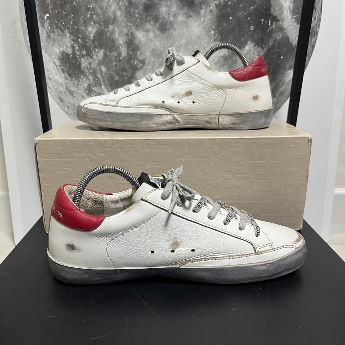 정품 39) 골든구스 스파클 실버 레드탭 스니커즈 250~255 상품이미지2