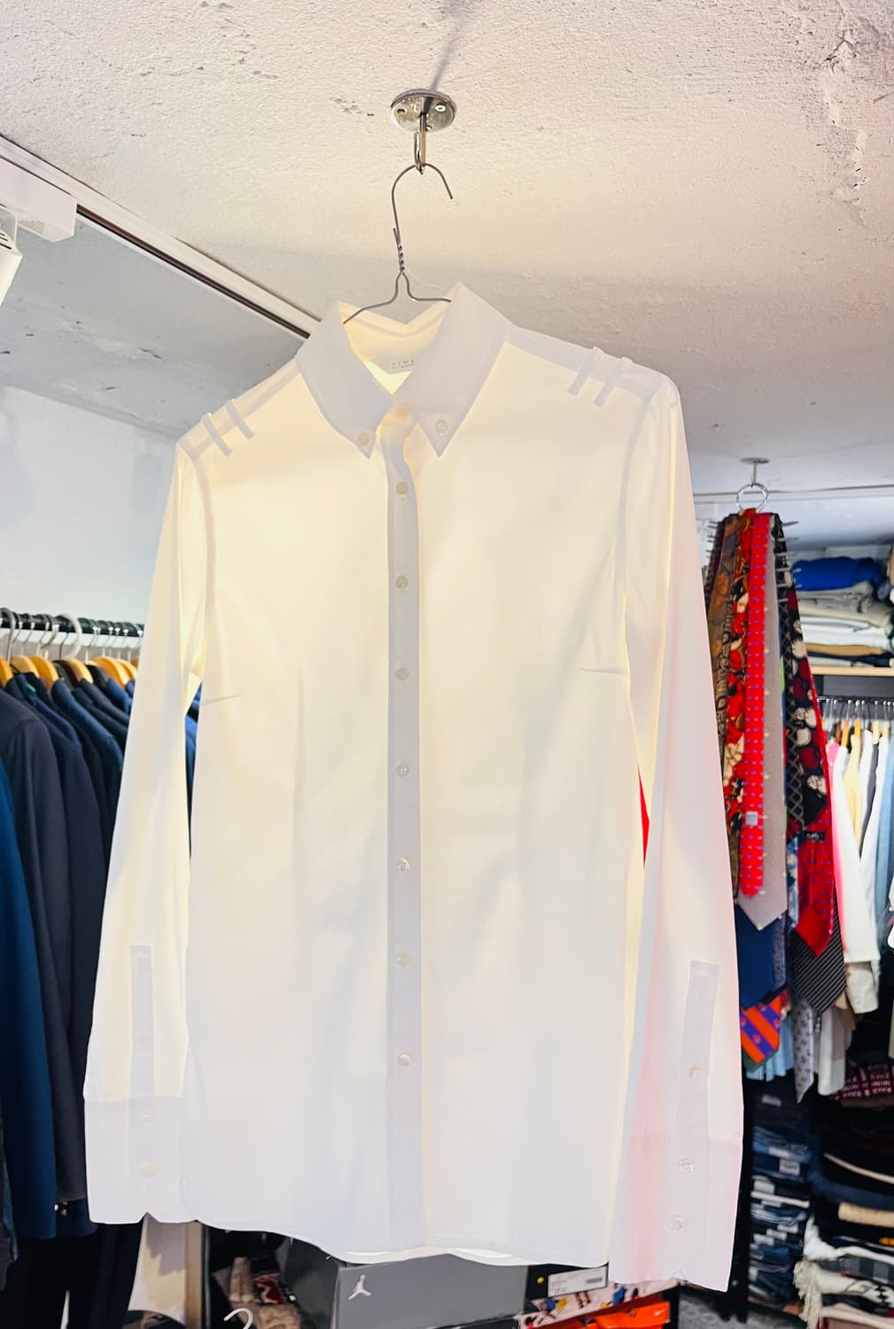 타임 화이트 셔츠 (이탈리아 원단 사용) 상품이미지1