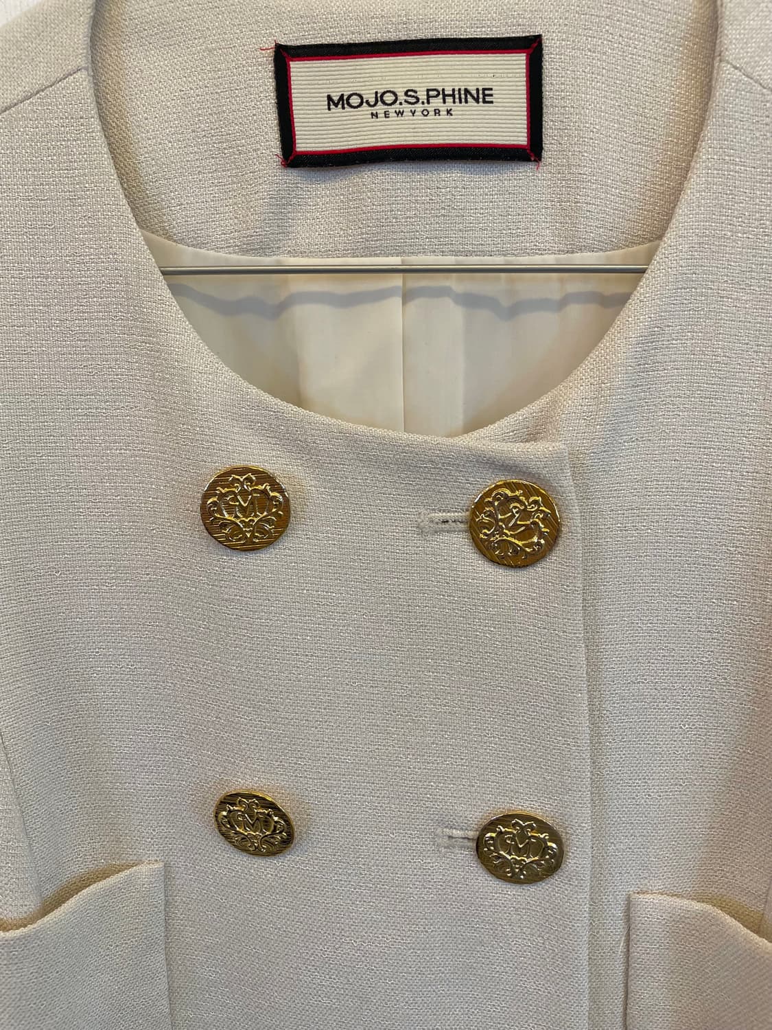 모조에스핀 금장더블버튼 롱원피스66:) 하객룩원피스 정장원피스 상품이미지2