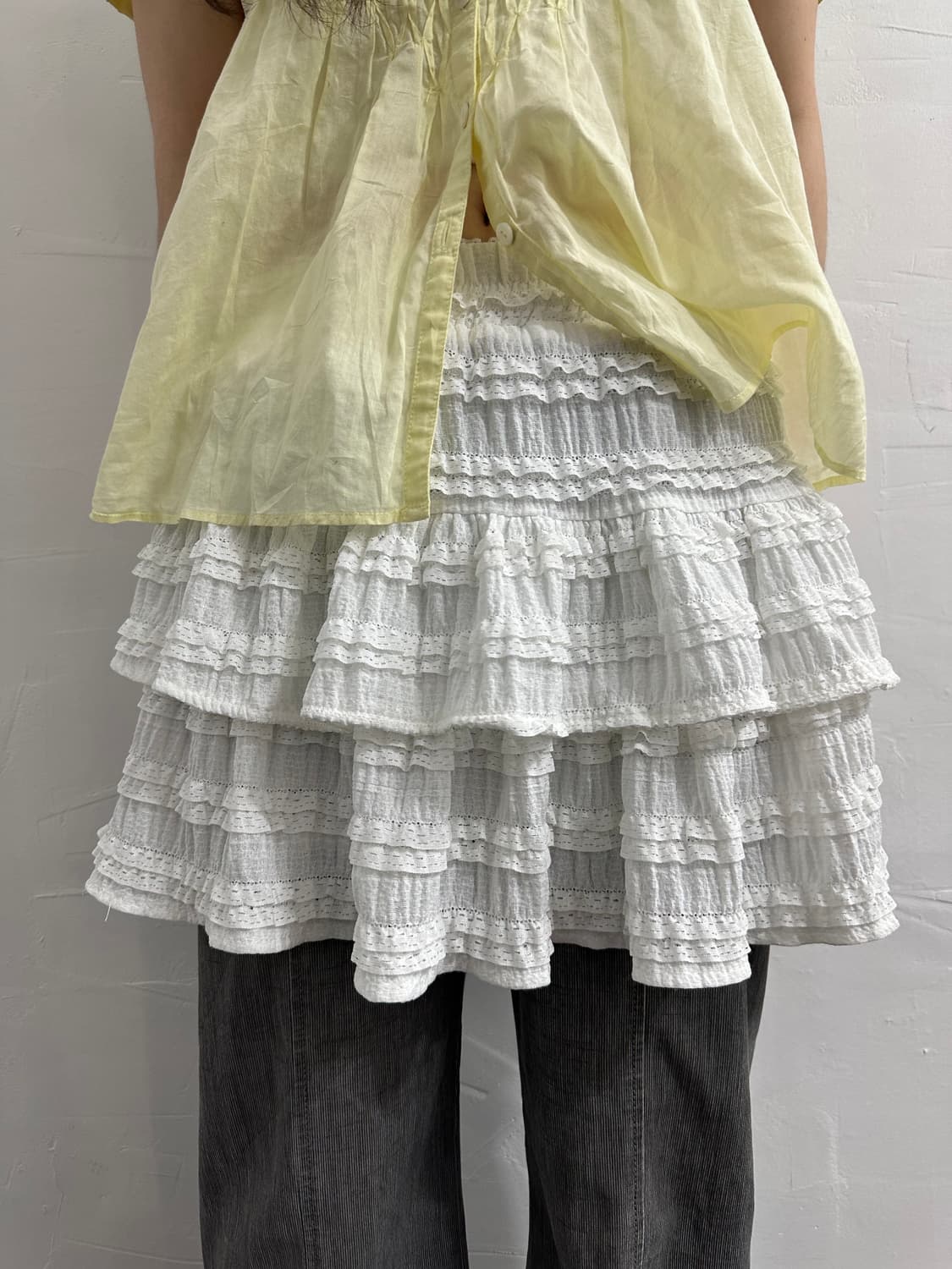 philly white lace mini skirtpants 상품이미지1