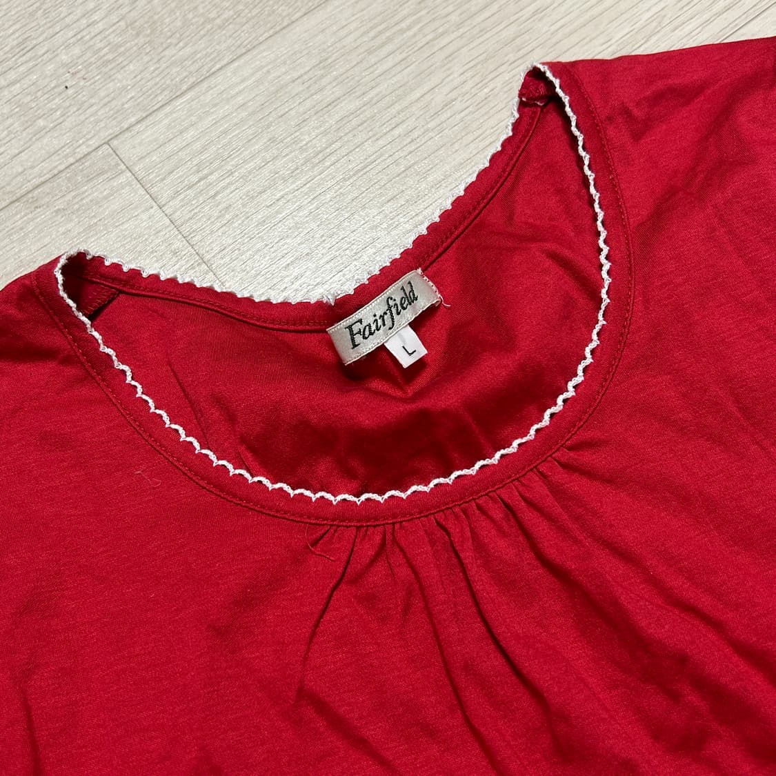 Fairfield 레이스 반소매 티셔츠 상품이미지2