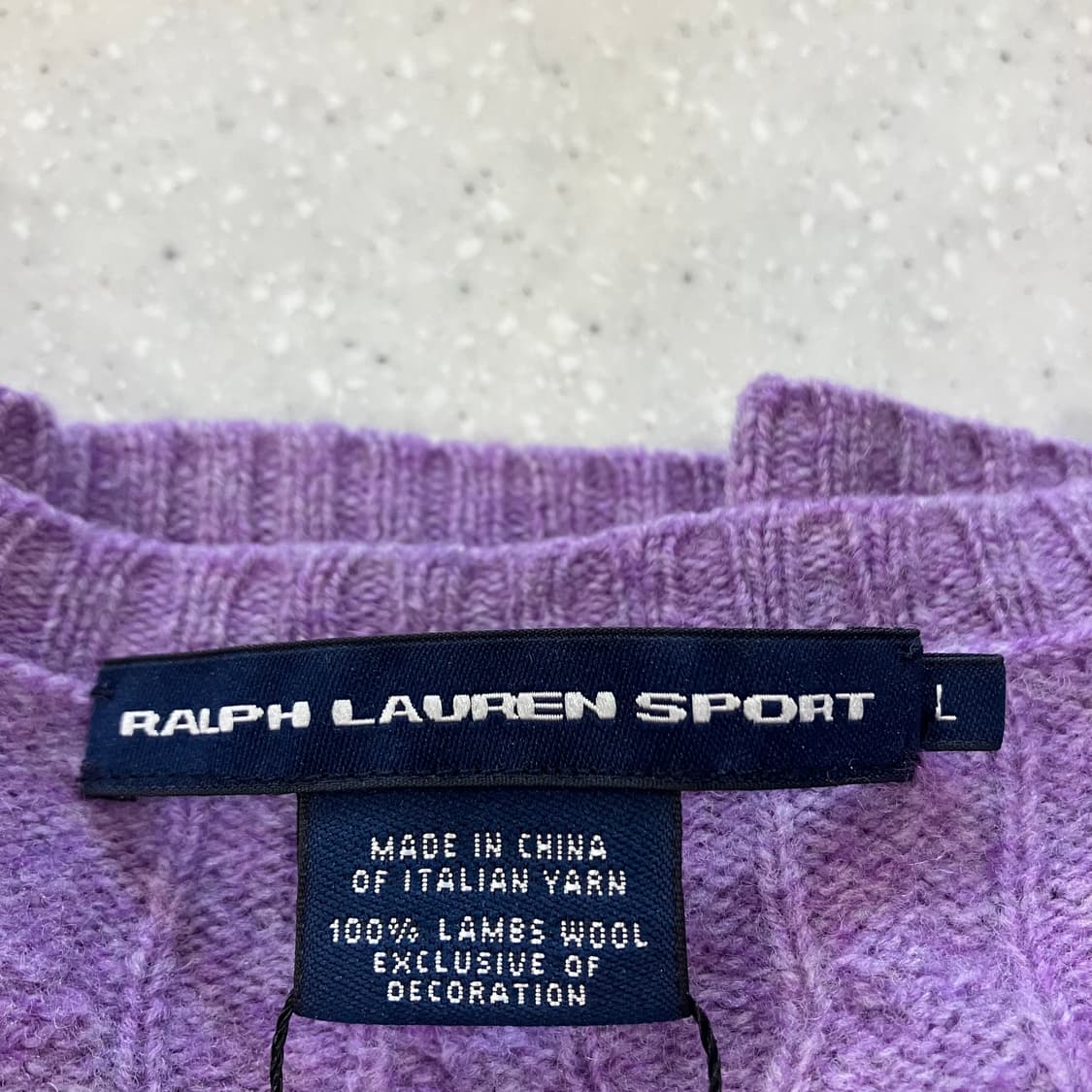 94 폴로 꽈배기 브이넥 니트 상품이미지3