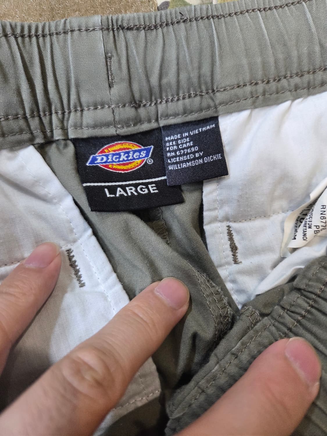 디키즈 카고 조거팬츠 카키 L 상품이미지3