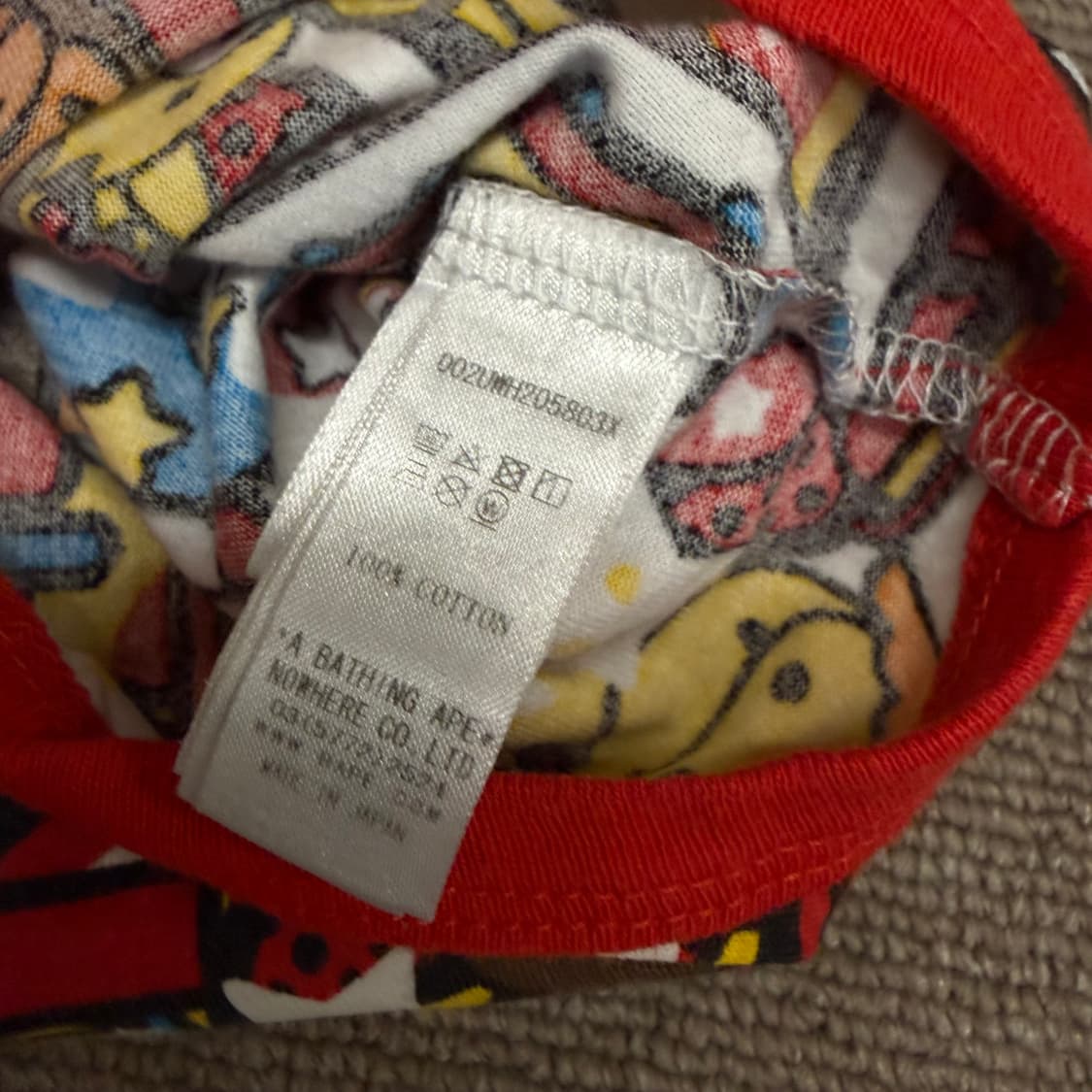 키즈 bape 베이프 퍼스트 멀티 베이비 마일로 바디수트 70 상품이미지4