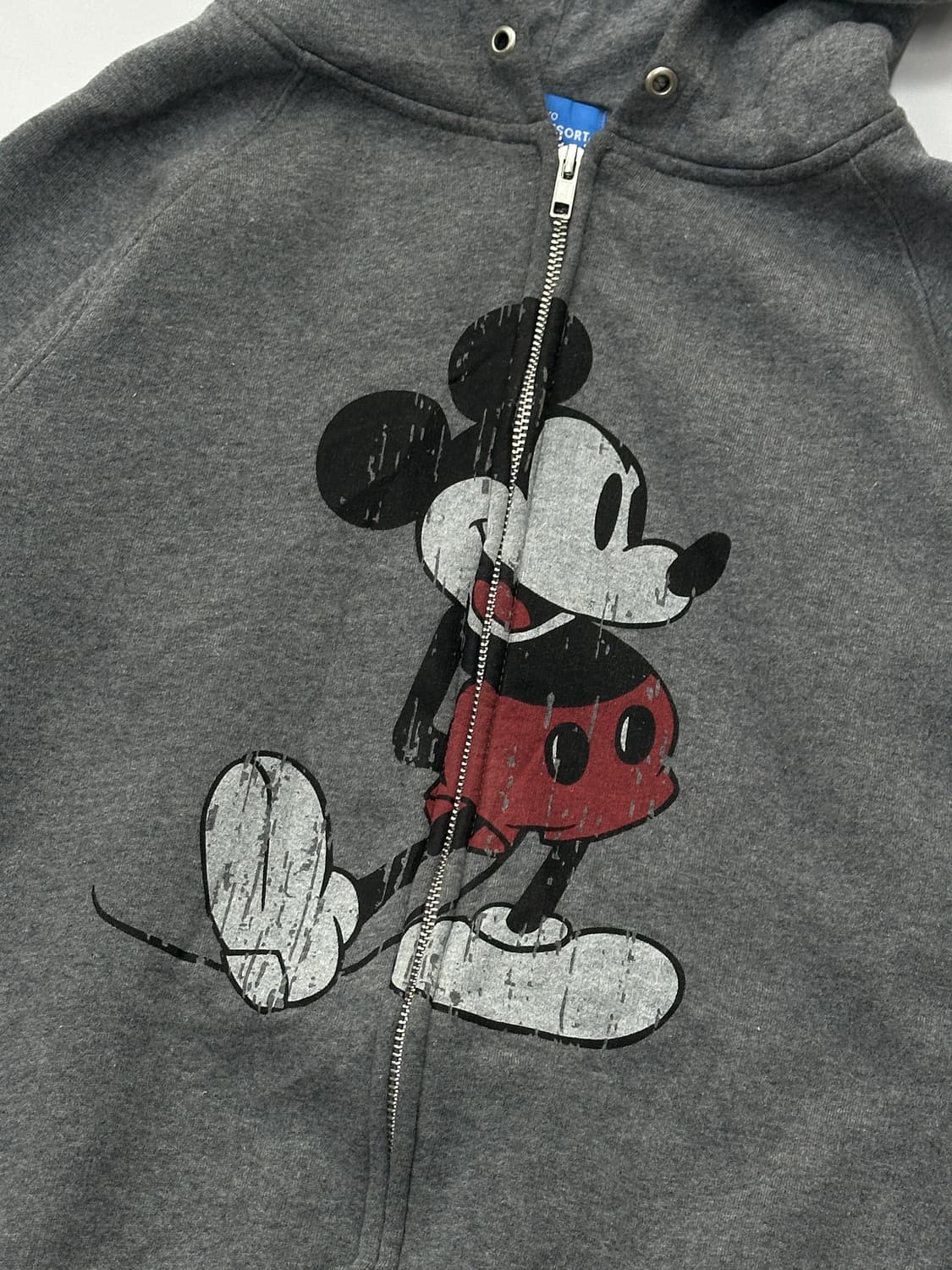 🩶재팬 디즈니 미키마우스 프린팅 후드집업 🩶그레이 러블리 캐릭터 상품이미지4