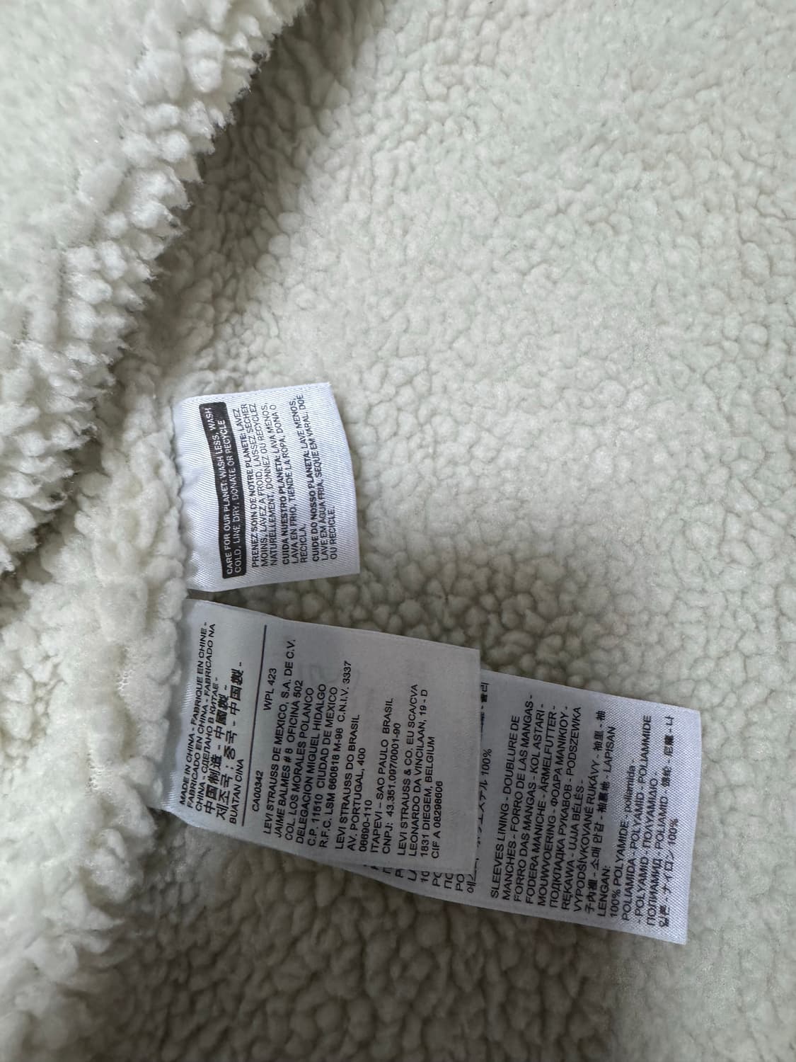 정품중고 리바이스 쉐르파 트러커 양털청자켓 L 상품이미지4