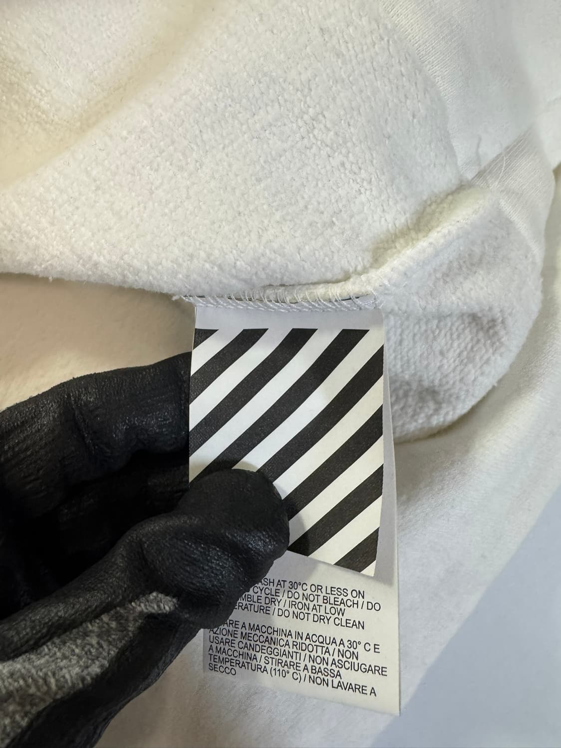 오프화이트 흰색 후드티(L사이즈) 상품이미지5