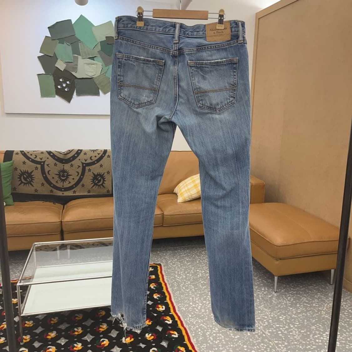 아베크롬비 빈티지 데미지 찢청 워싱 데님팬츠 30인치 C07979 상품이미지4