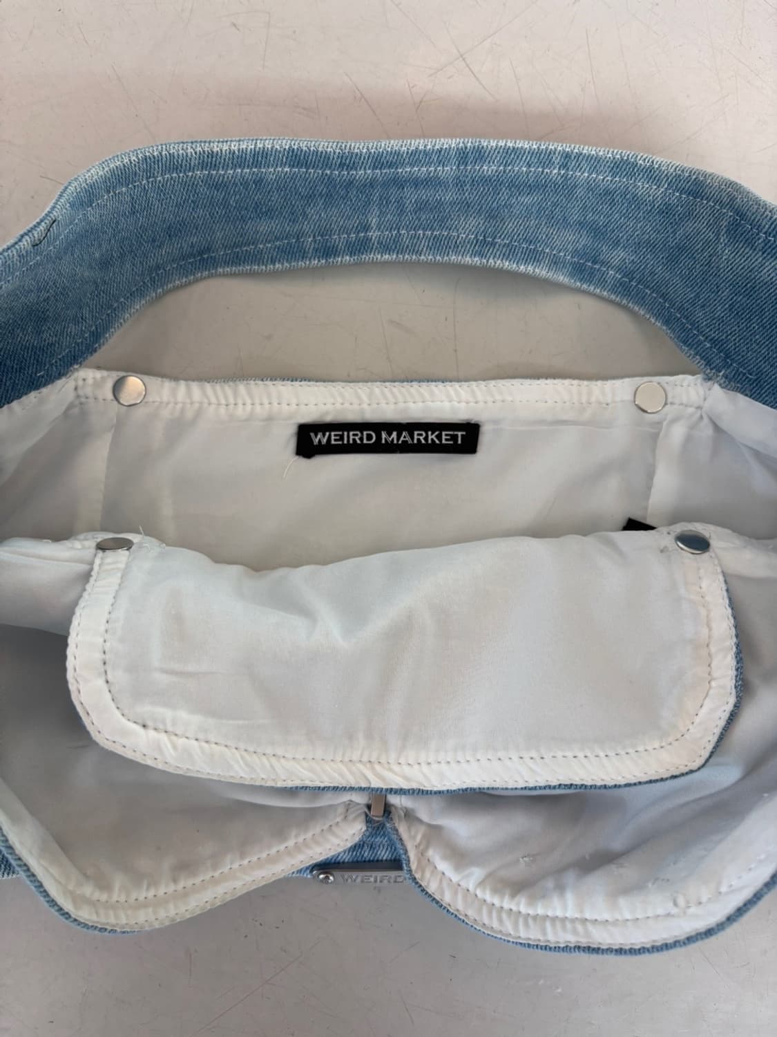 (New)weird Market Denim Top 상품이미지4