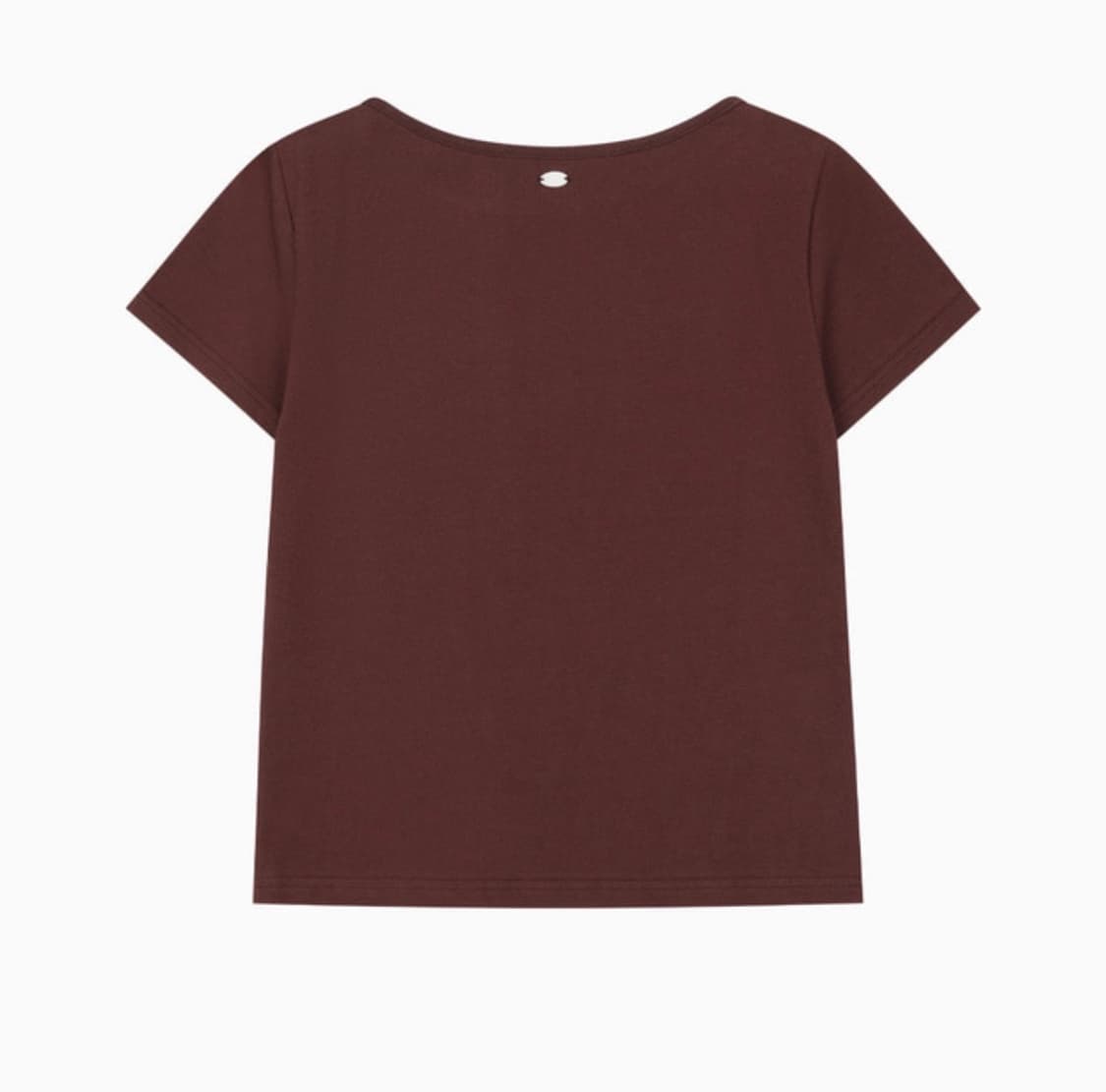 오헤시오 DOT BUTTON T-SHIRT, BURGUNDY 상품이미지2
