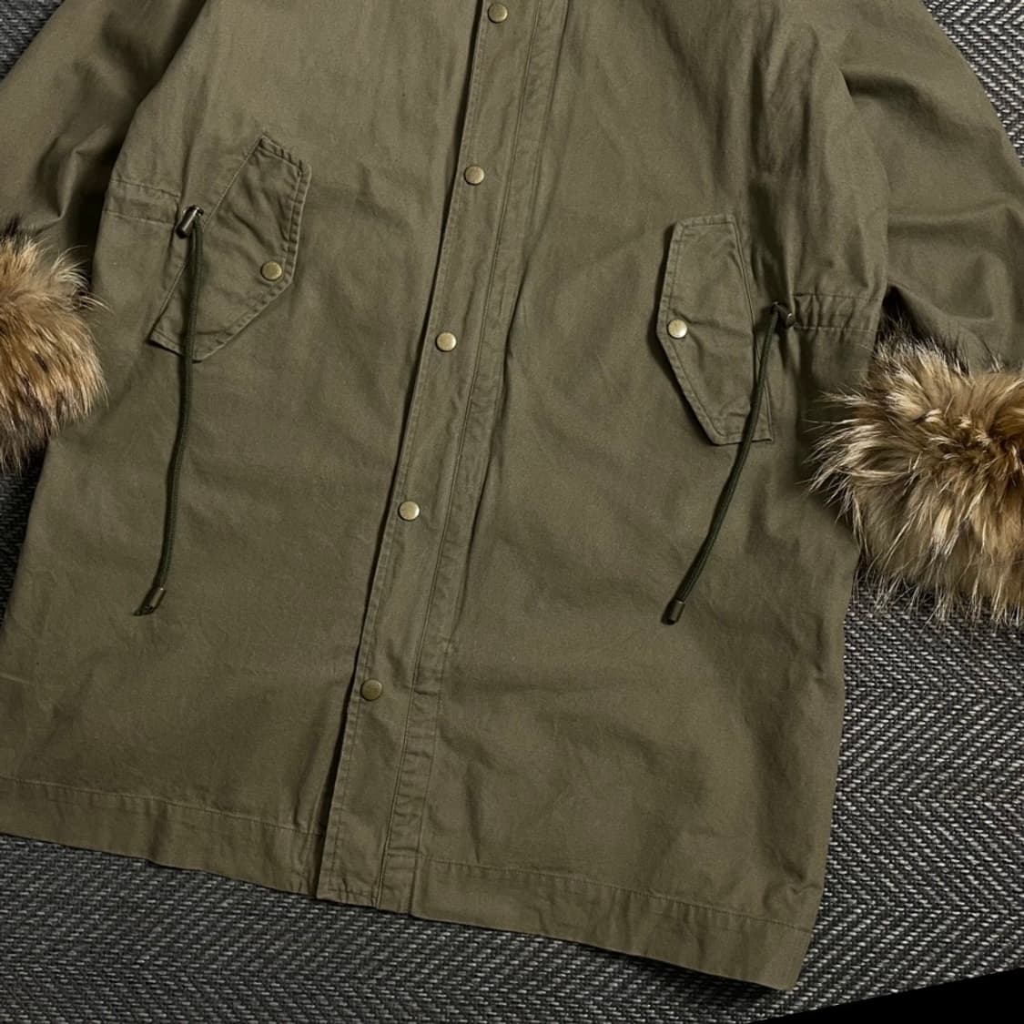 Parsons 내피 투인원 퍼 트리밍 사파리 야상 자켓 o 5225 상품이미지3