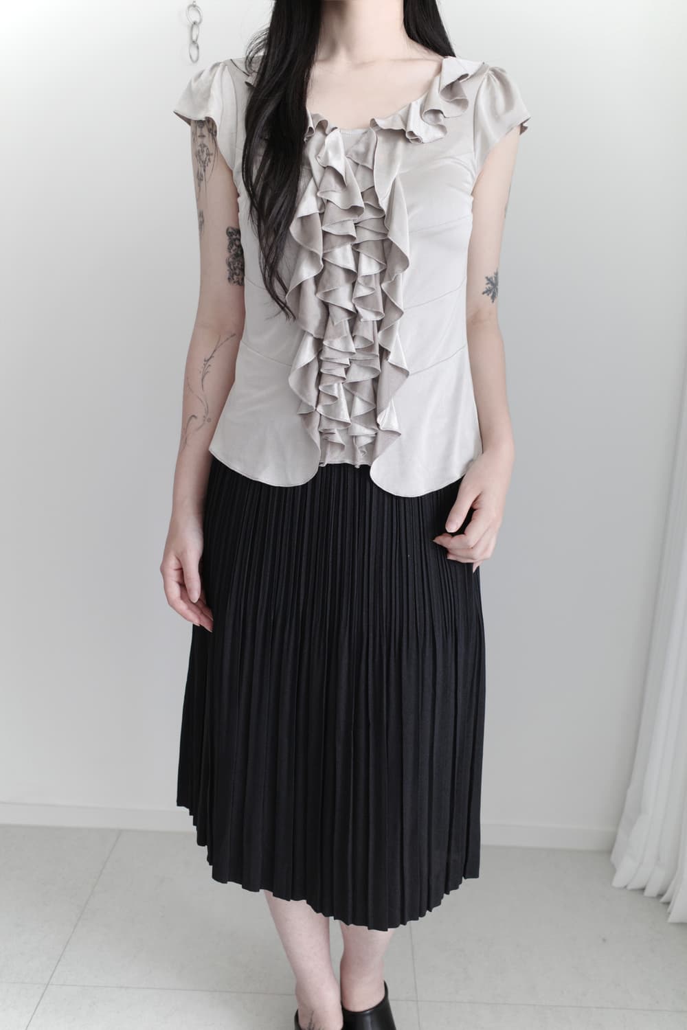 frill half blouse 상품이미지6
