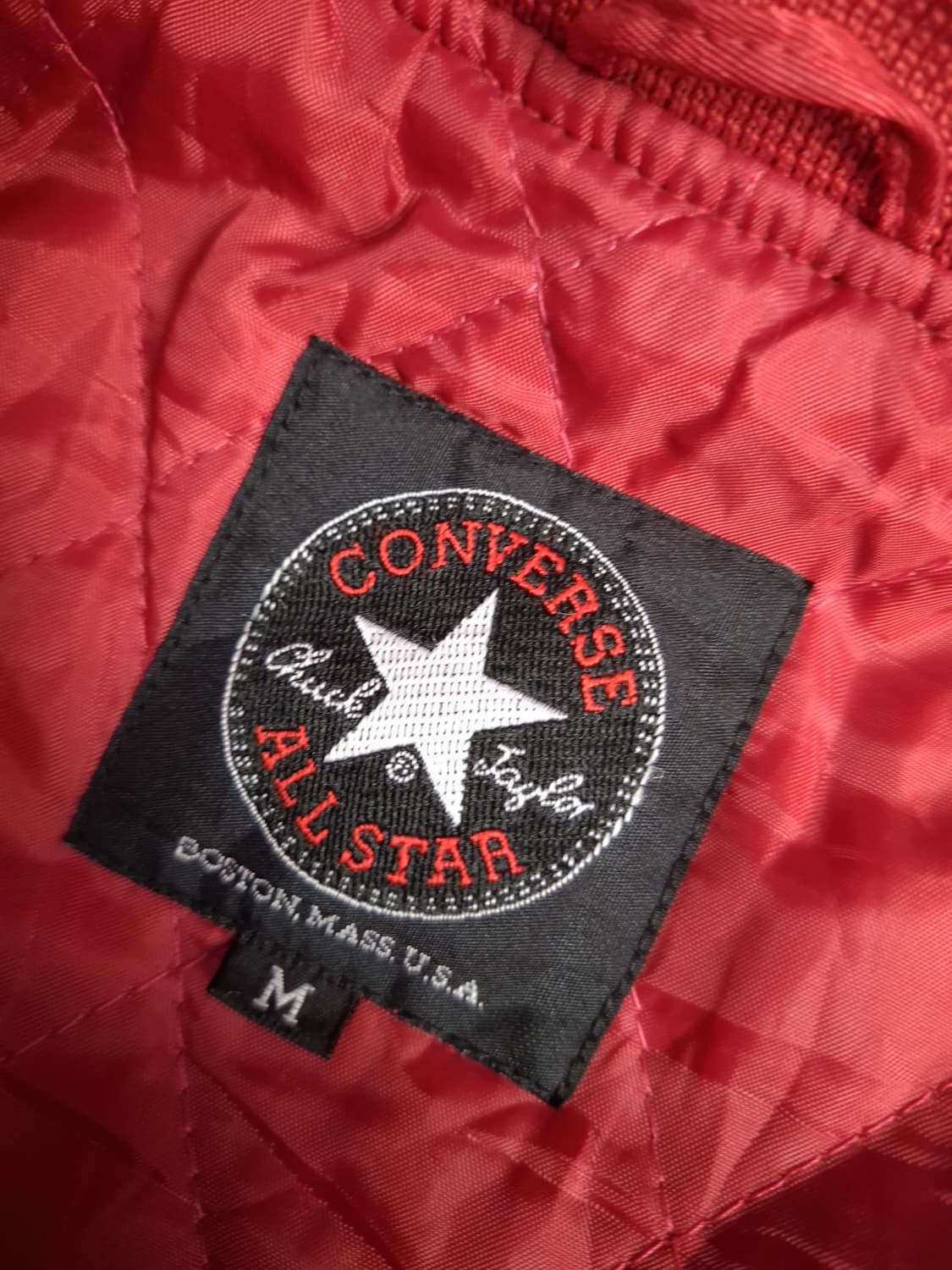 90's 일본판 컨버스 사틴 블루종 자켓 상품이미지3