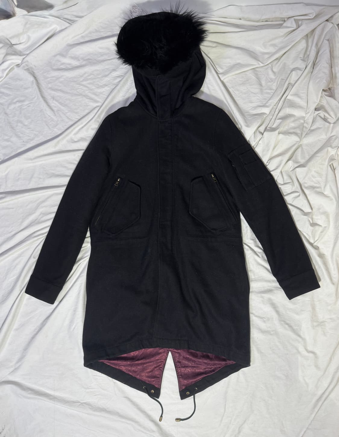 No id 멜튼 울 M-51 파카 y2k vkei 토네이도마트 밀리터리 상품이미지2