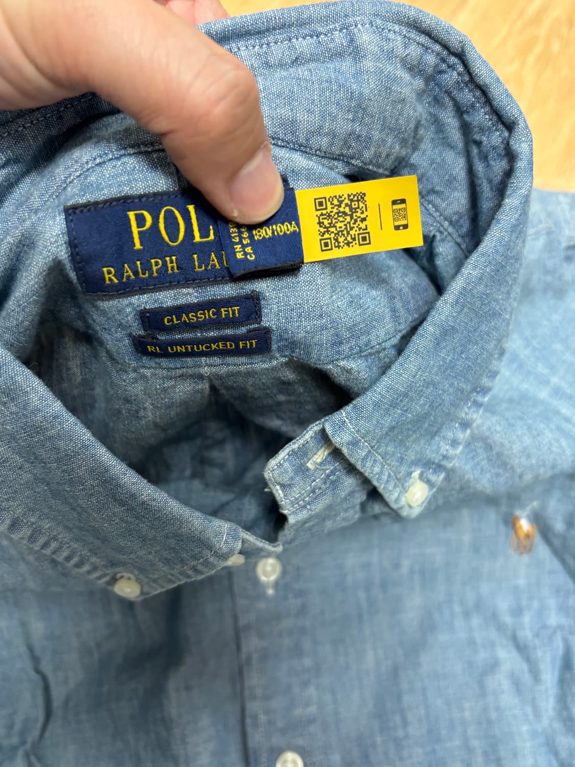 폴로 랄프로렌 샴브레이 셔츠 L / 폴로 데님 셔츠 L 상품이미지3