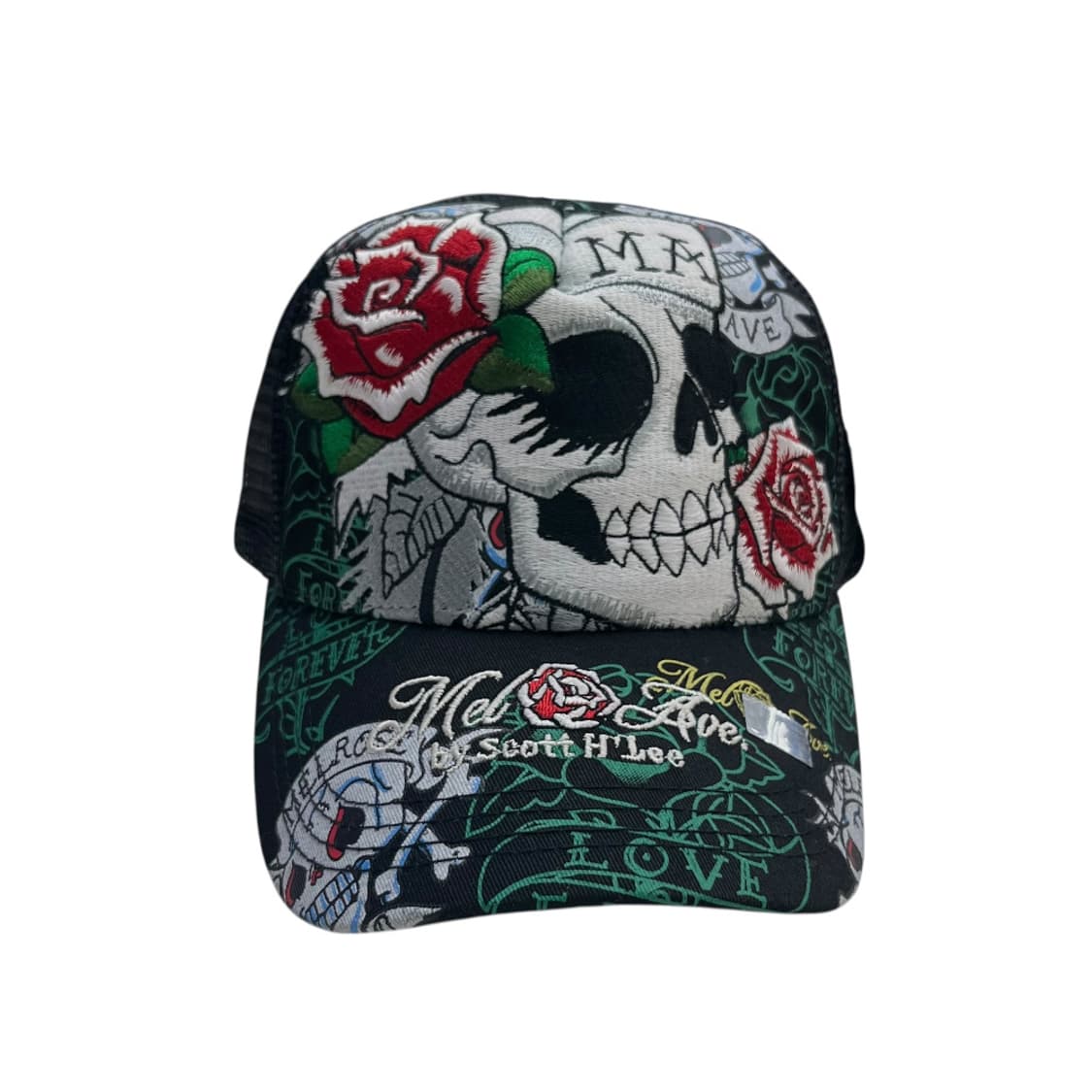 MEL AVE by Scott H Lee 2000s 스컬 타투 펑크 볼캡 상품이미지4