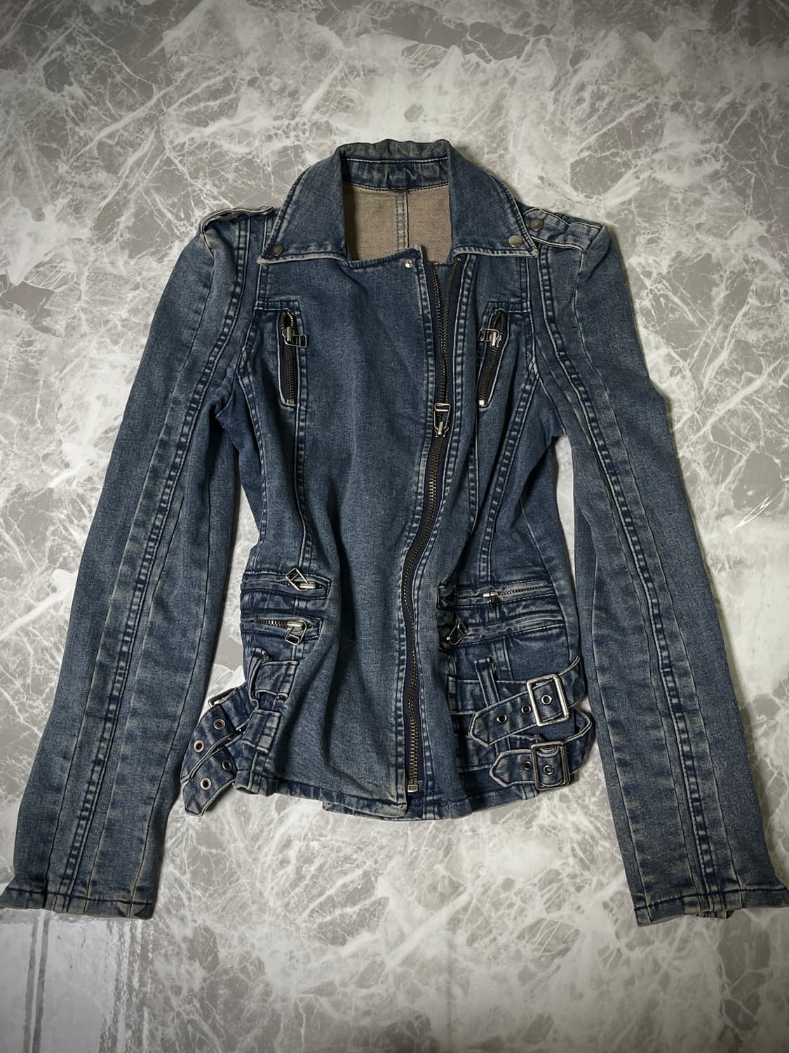(Unknown)denim rider jacket 상품이미지1