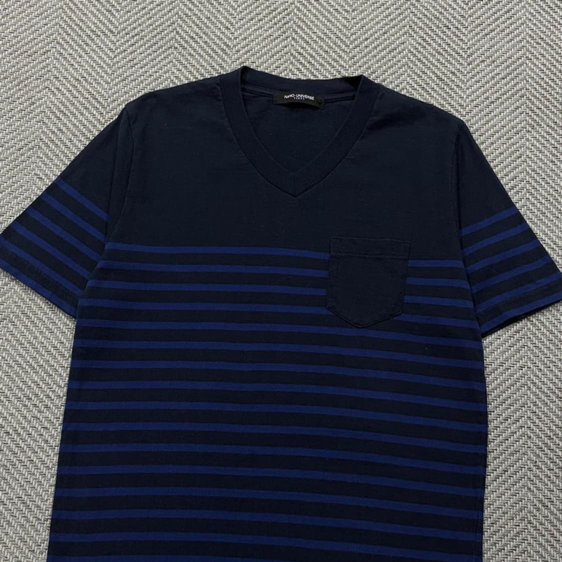 나노유니버스 단가라 티셔츠 v2587 상품이미지3