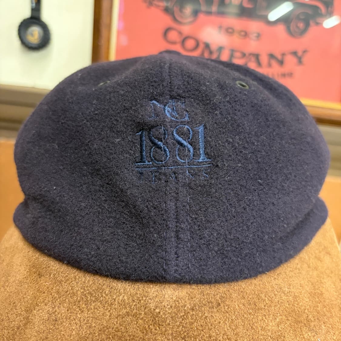 1881 Italia Wool & Suede Cap Italy L 상품이미지5