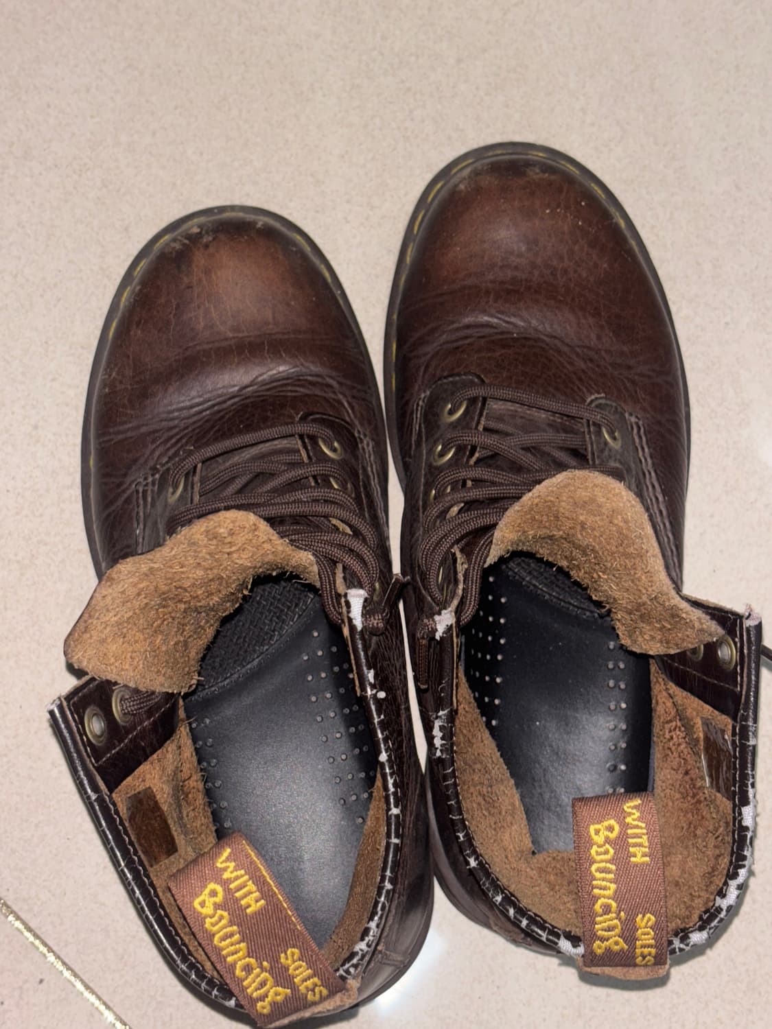 닥터마틴 1460 8홀 브라운 워커 부츠 260 상품이미지10