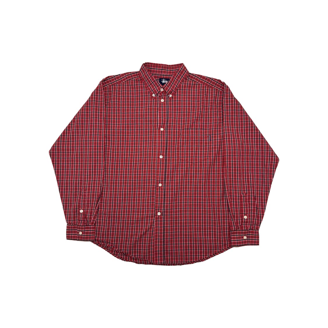 00’s 스투시 타탄 체크 셔츠 상품이미지2