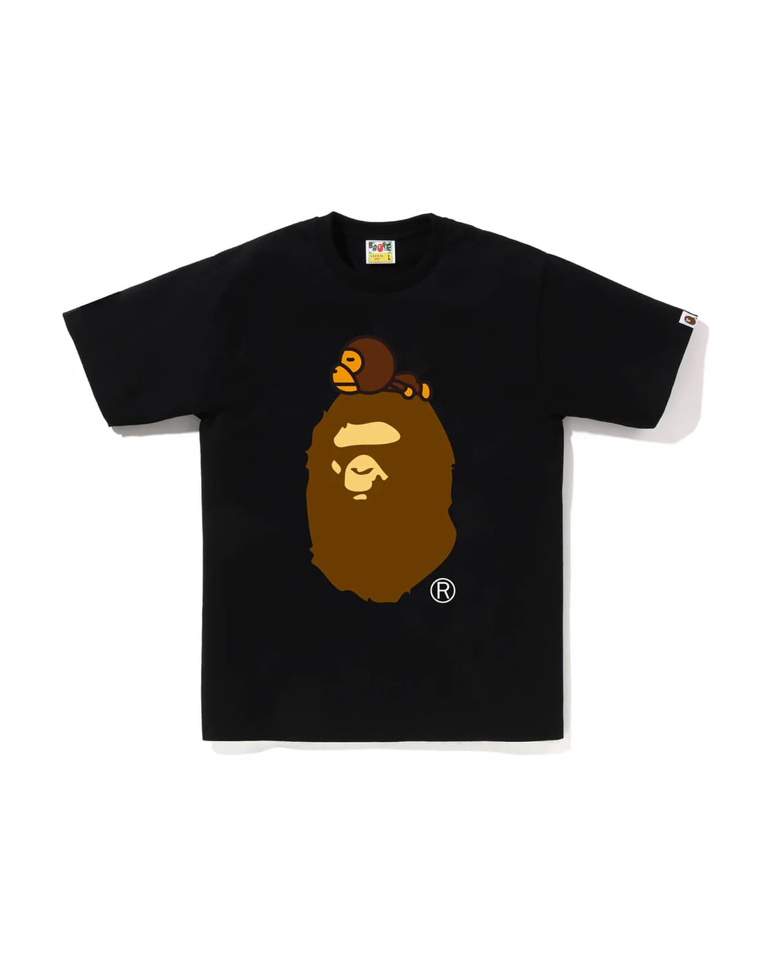 [L] 베이프 25SS 마일로 온 빅사루 반팔티 블랙 상품이미지1