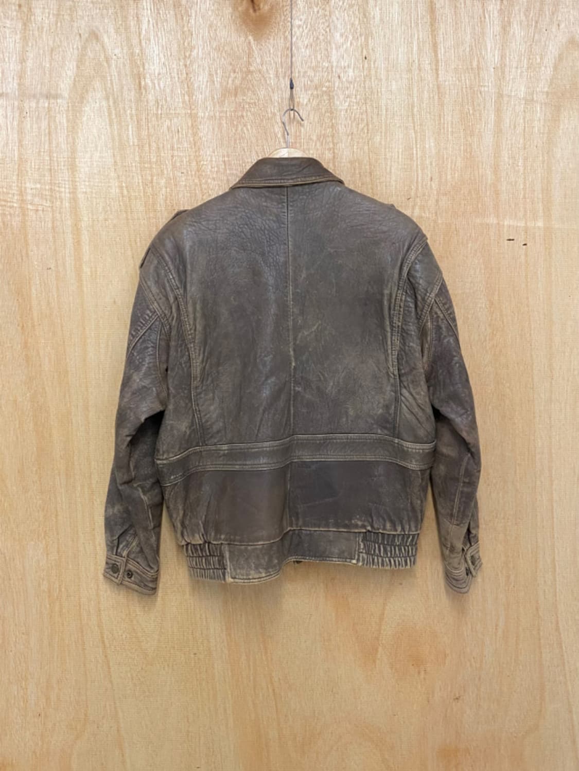 VTG hard faded G-1 leather jacket  상품이미지4