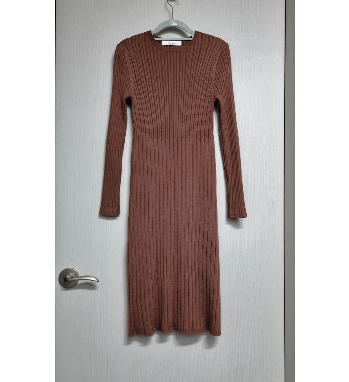 골지 니트 롱 원피스 상품이미지1