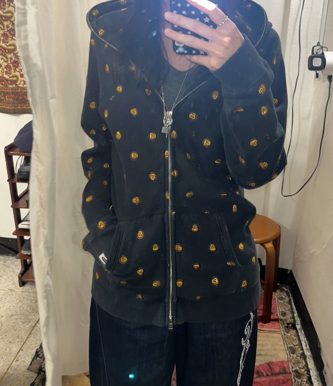 Bape 베이프 마일로 패치 후드집업 상품이미지1