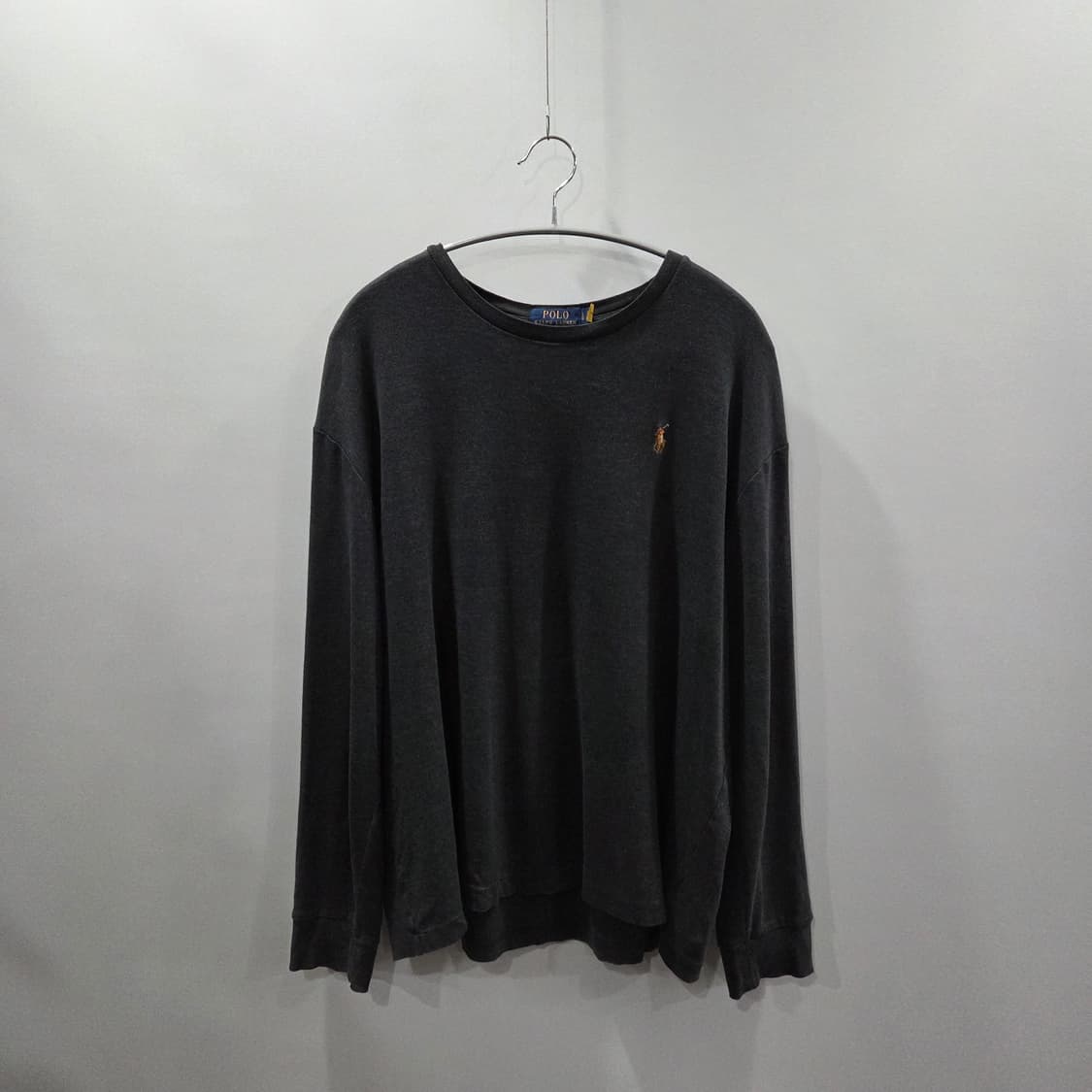 폴로랄프로렌 멜란지 다크그레이 롱슬리브 L 상품이미지1