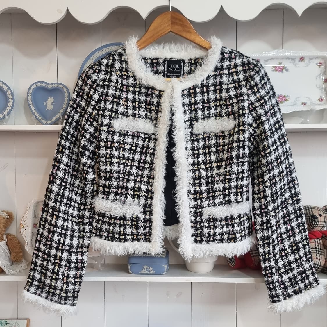 세실맥비 트위드 퍼 자켓 상품이미지5
