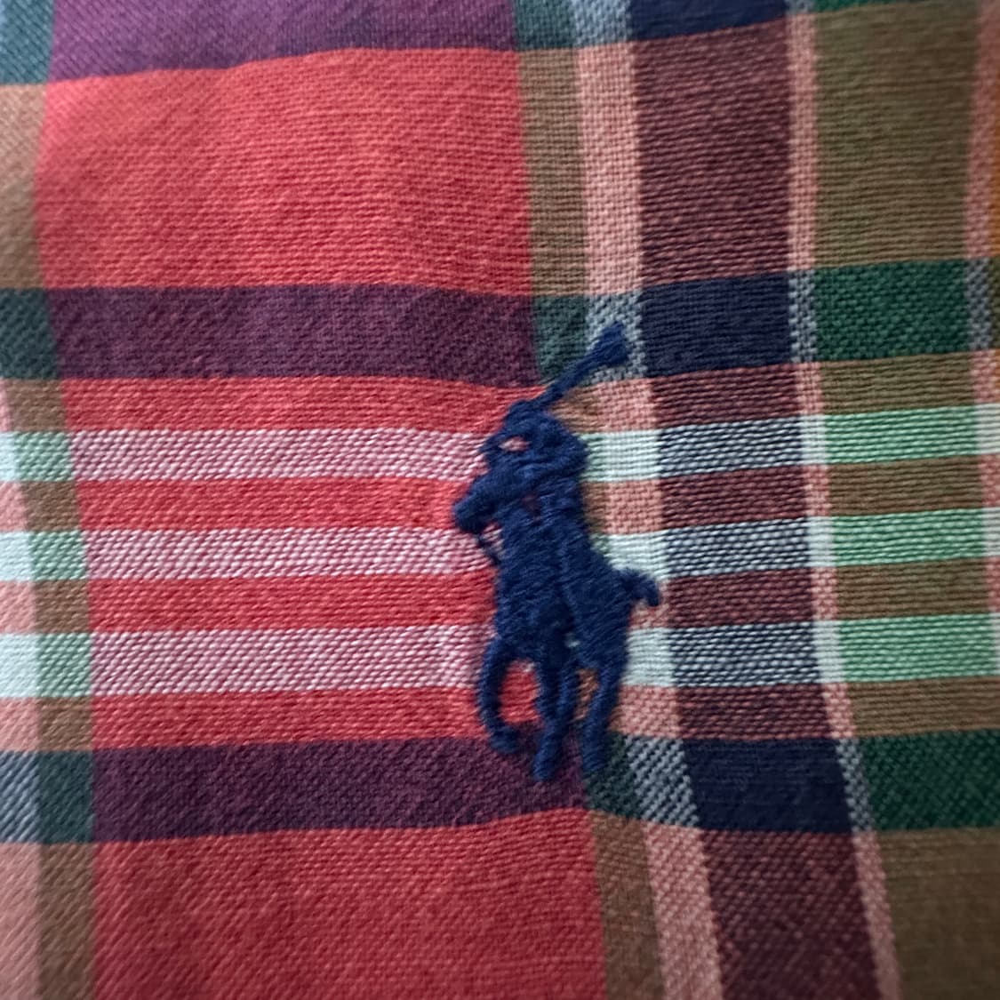 POLO RALPH LAUREN madras half shirt 상품이미지3